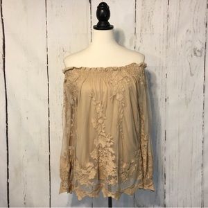 Lace Off The Shoulder Top